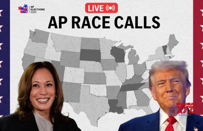 Election results LIVE: AP race calls, electoral map, Trump and Harris HQ (Video)