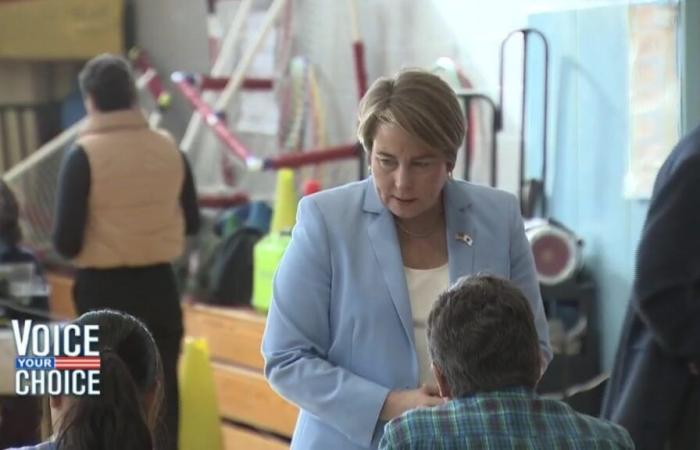 ‘Get out there today’: Gov. Healey casts vote, brings refreshments to workers at Arlington polling location – Boston News, Weather, Sports