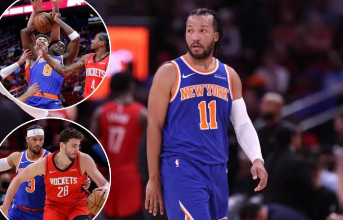 Jalen Brunson falters late as Knicks fail first close finish in loss to Rockets