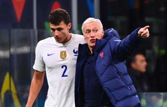 Deschamps, Pavard empties his bag