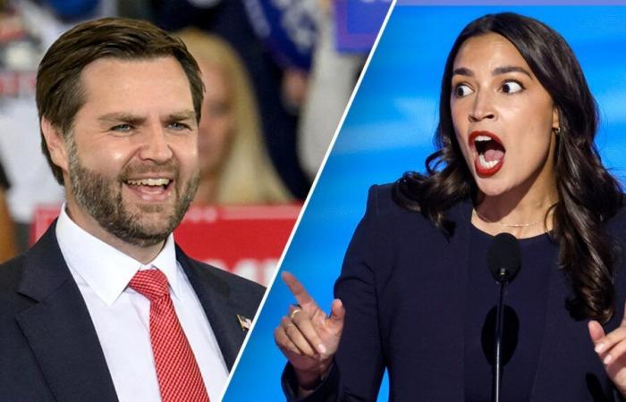 AOC chimes in after JD Vance refers to Kamala Harris as ‘trash’