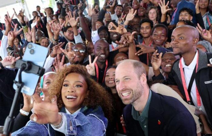 In photos, Prince William greeted like a rock star upon his arrival in South Africa