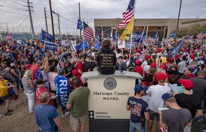 in Arizona, security at polling stations strengthened to avoid overflows