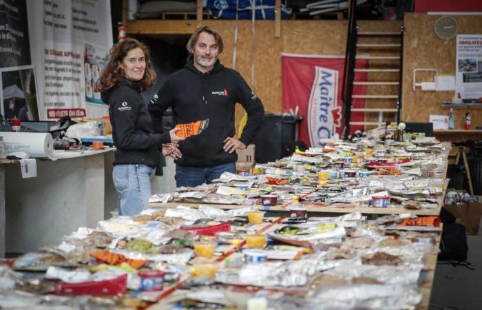 what will La Rochelle skipper Yannick Bestaven eat during the Vendée Globe?