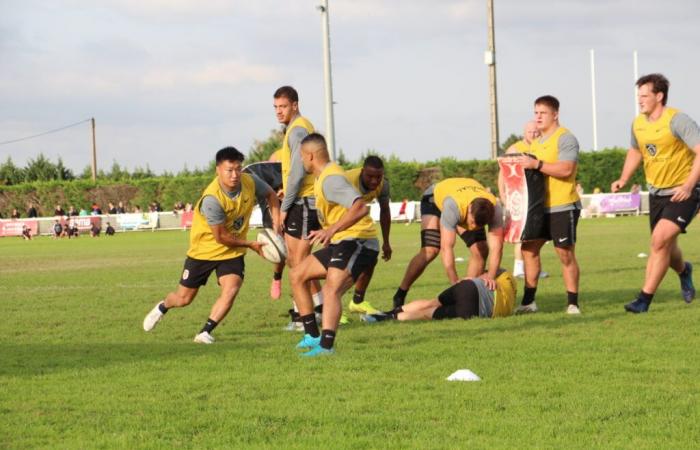 The players from the Toulousain stadium came to train in Ariège