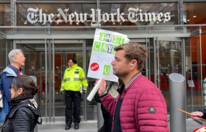 New York Times tech worker strike stretches into Election Day