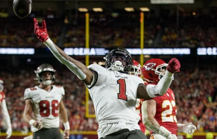 Bucs running back Rachaad White finally gets to step foot in Arrowhead Stadium — and its end zone