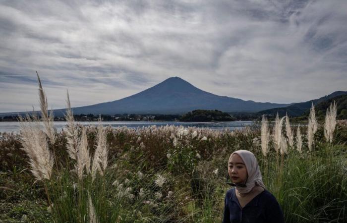 Japan: Snow has finally fallen on Mount Fuji