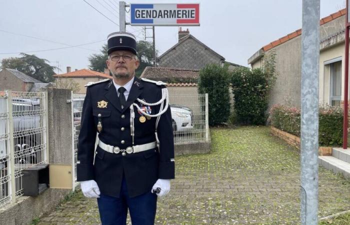 Major Targe officially takes charge of the Montrevault-sur-Èvre gendarmerie brigade