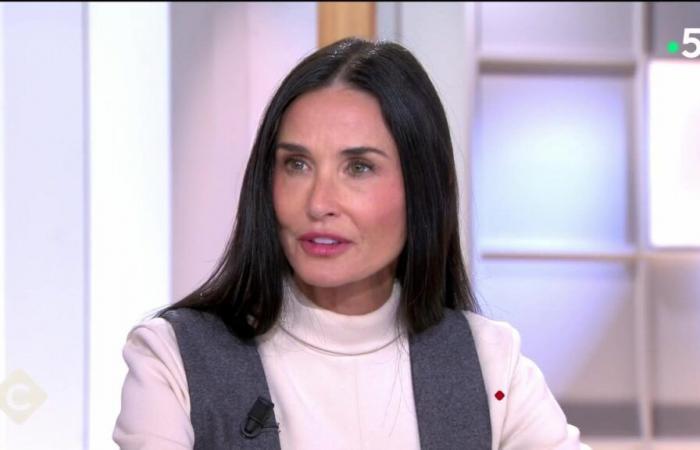 “Not the same assets”: Demi Moore picked up by Anne-Elisabeth Lemoine, she asks her for advice