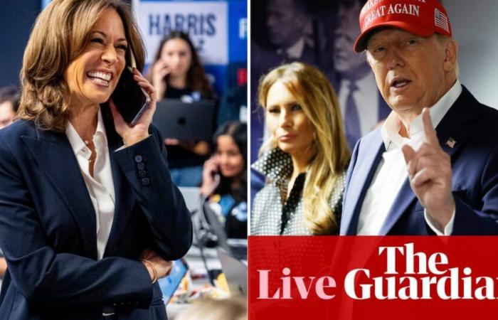 US election 2024 live: most swing state polls closed as Harris and Trump pick up big electoral wins with New York and Texas | US elections 2024