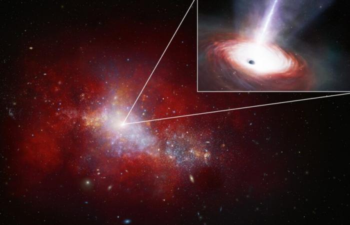 James-Webb detects a voracious black hole that challenges our understanding of the early Universe