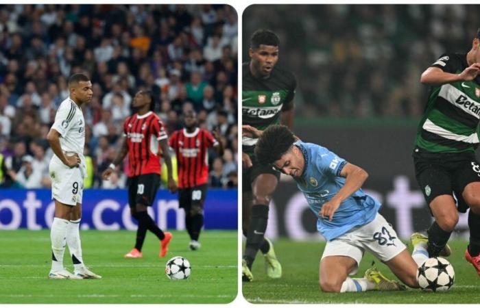 Champions League: Real Madrid with their backs against the wall after their defeat against AC Milan, Manchester City takes a slap at Sporting