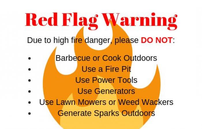 Fire Department issues Red Flag warning for Piedmont