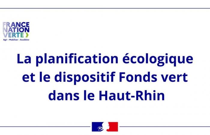 Ecological planning and the Green Fund system in Haut-Rhin – Press releases 2024 – Press area – News