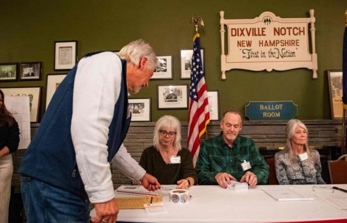 US presidential election: the first votes counted in a New Hampshire village