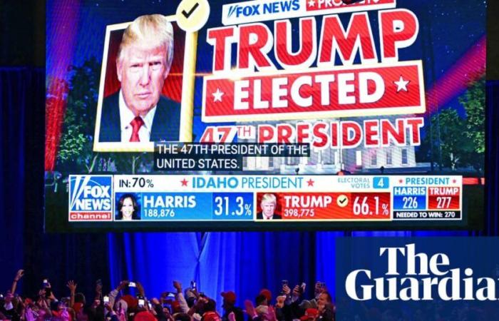 Roars of delight from the Maga faithful as Donald Trump does the unthinkable | US elections 2024