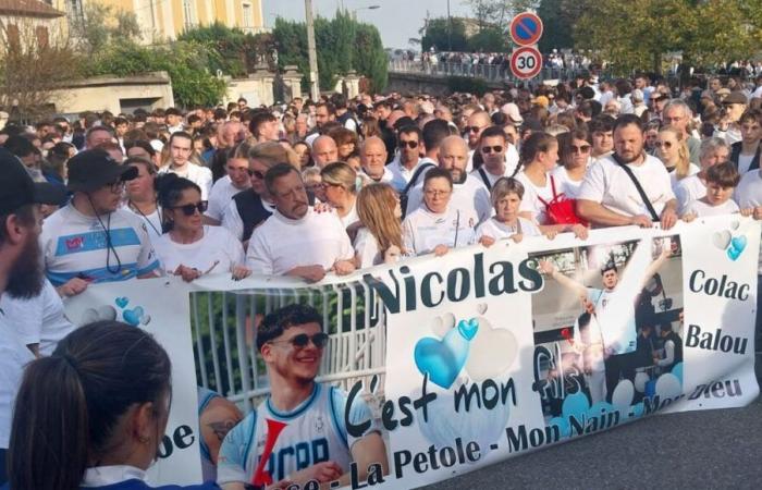 Death of Nicolas in Saint-Péray: loved ones and anonymous people united in pain during a white march in Romans-sur-Isère