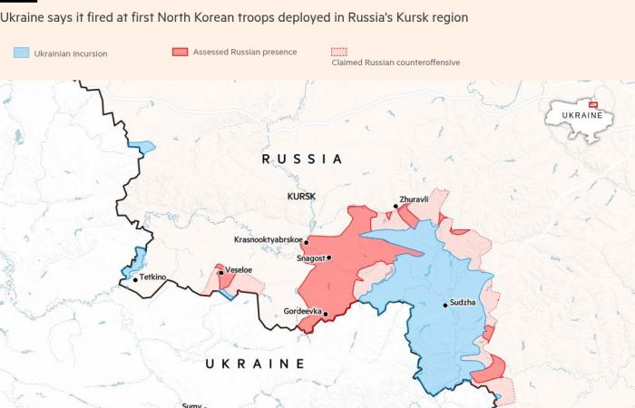 Ukraine says it has attacked North Korean troops in Kursk