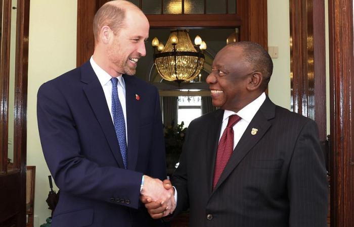 South Africa: Prince William meets President Ramaphosa