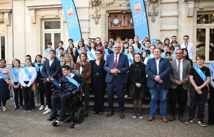 CÔTE-D'OR: The investiture ceremony of the 54 young people of the departmental council took place