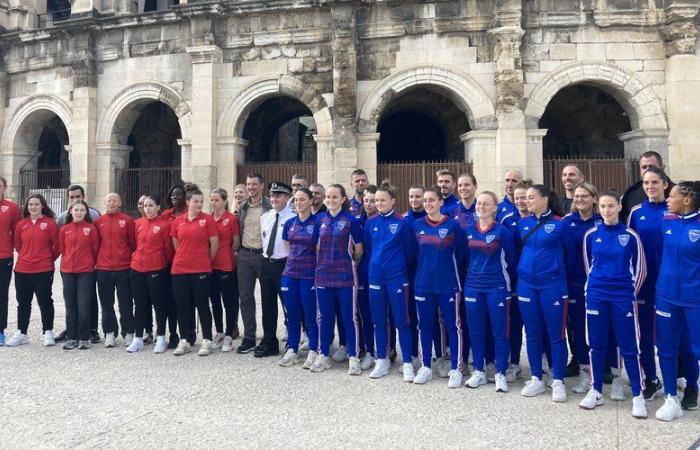 The French police team in Nîmes before the Euro in June