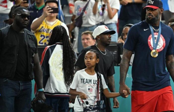 LeBron James in support of his daughter after the election of Donald Trump