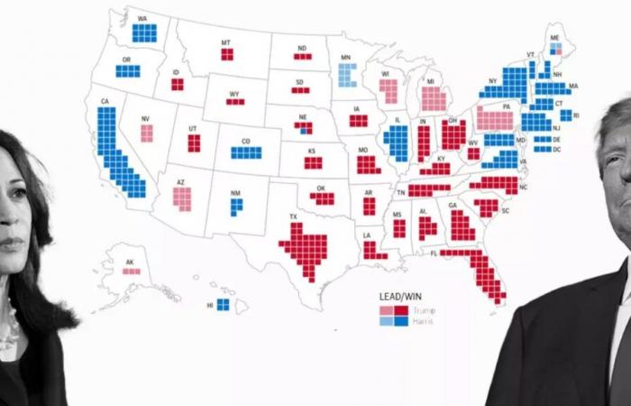 US Election Results 2024: Donald Trump Leading Against Kamala Harris in Presidential Election Results in USA