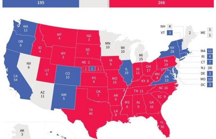 Congress, major voters… Understanding the presidential election in four infographics