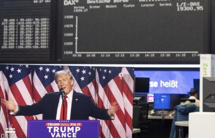 Stocks rally and the euro tumbles as Trump declares victory in the US election