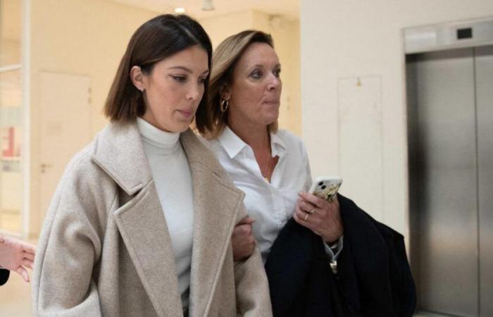 the confrontation in court between Iris Mittenaere and her ex-companion turns sour