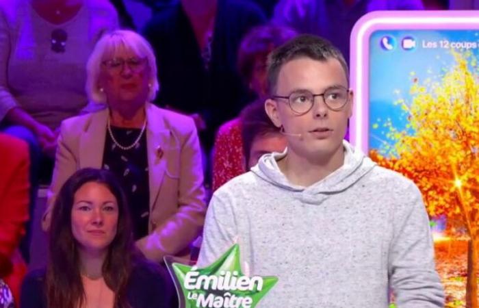 Emilien (Les 12 coups de midi) embarrassed when explaining why Jean-Luc Reichmann shares his nights with Jessica