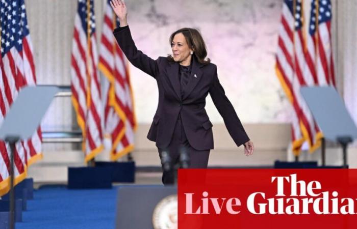 US election live: Kamala Harris says ‘do not despair’ in concession speech; Trump to meet Biden at White House, campaign says | US elections 2024