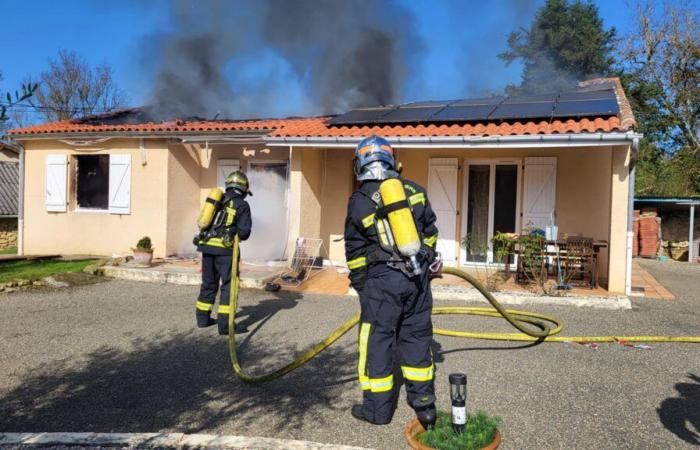 A fire is said to have started on photovoltaic panels: a home destroyed in Orbessan