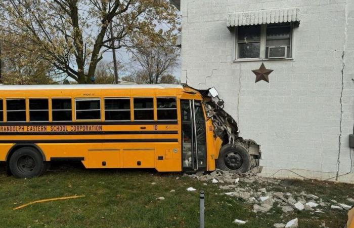 IN PICTURES | School bus full of students crashes into house