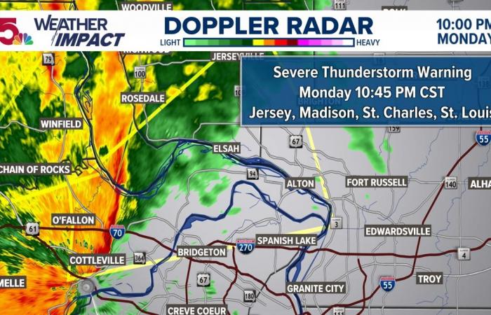 Tornado Warning expires for Lincoln, St. Charles counties after brief spin-up