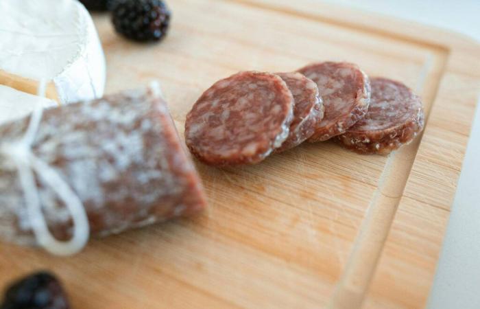 A dry sausage contaminated with salmonella recalled throughout France