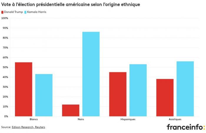 Who did women, young people or ethnic minorities vote for?