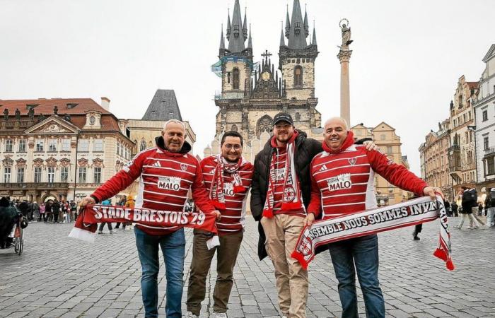 “We’re crazy”: their plane canceled, these Stade Brestois supporters had to drive 16 hours to reach Prague!