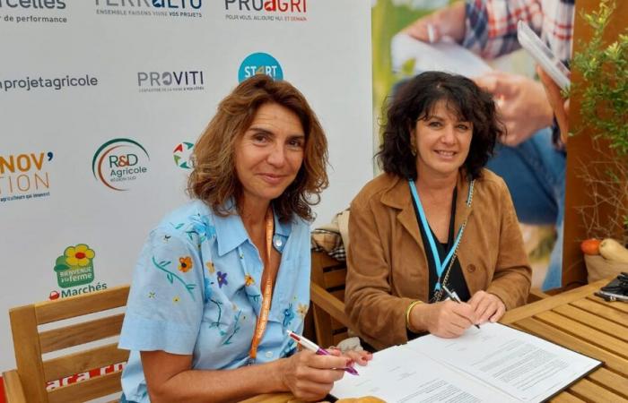 Dominique Santoni and Georgia Lambertin united for agriculture in the Luberon