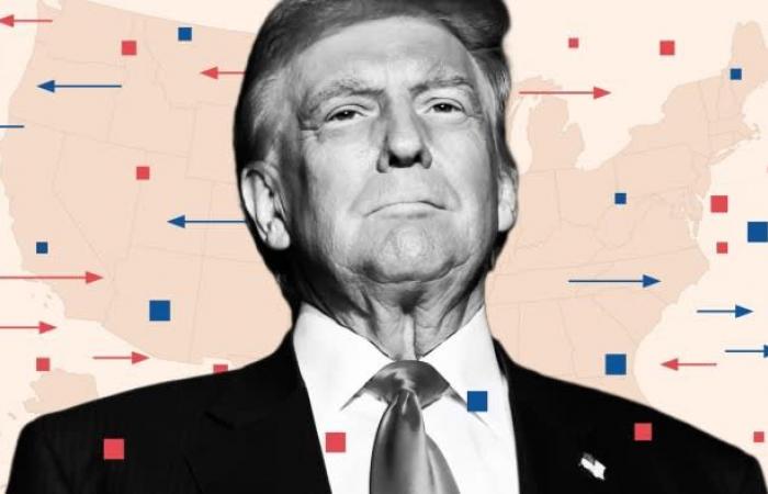 The swing to Trump in maps and charts