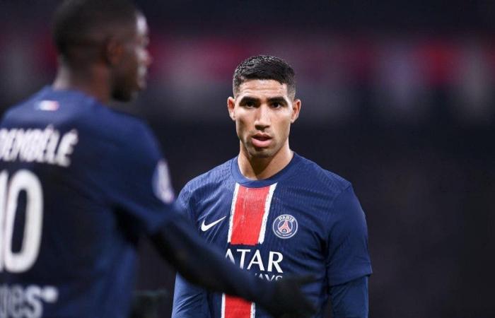 Achraf Hakimi is at the top of the ideal lineup for the 10th round of the French League