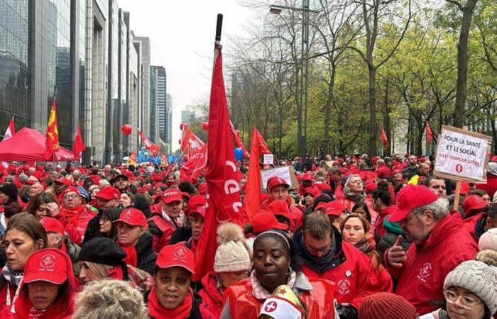 Massive demonstration in Brussels this Thursday: “Austerity seriously harms health”, thousands of people chant