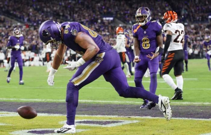 NFL: the Ravens win a crazy game against the Bengals