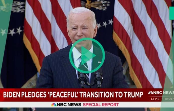 Donald Trump elected president again, Joe Biden promises a “peaceful” transition and plays on optimism