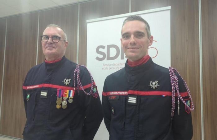 Captain Benoît Ster takes charge of the Grand-Quevilly fire and rescue center