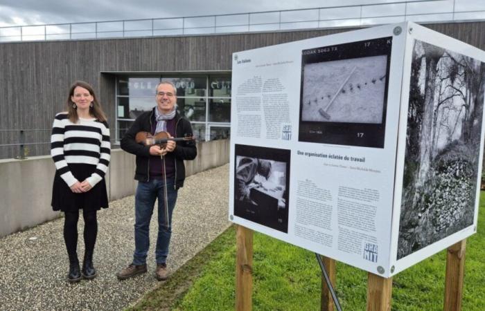 the extraction of granite highlighted in Manche and Calvados