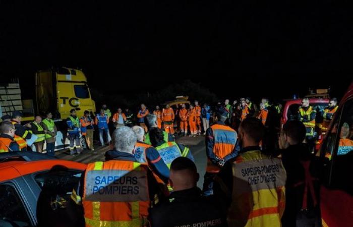 A major safety exercise took place on this new expressway in Haute-Loire