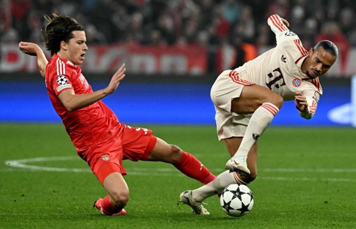 Death in the stands during FC Bayern's victory over Benfica Lisbon