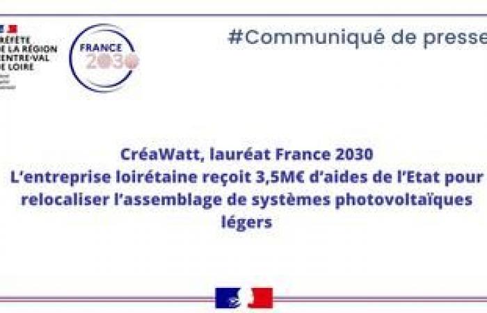 CréaWatt, France 2030 winner (Press release)